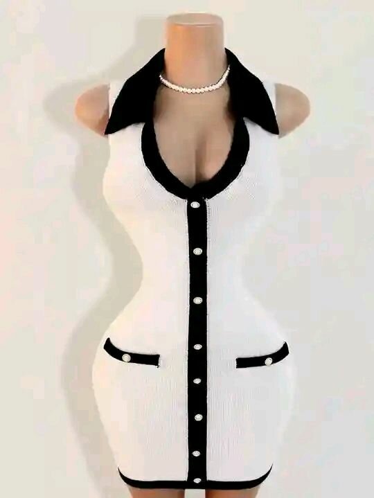 Robe Femme Élégante Boutonnée