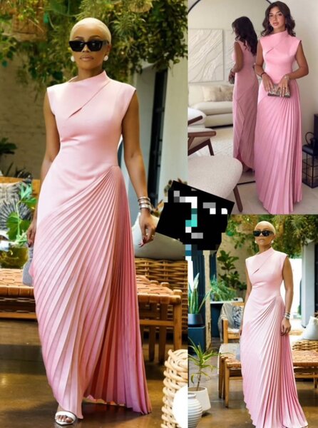 Robe plissée élégante