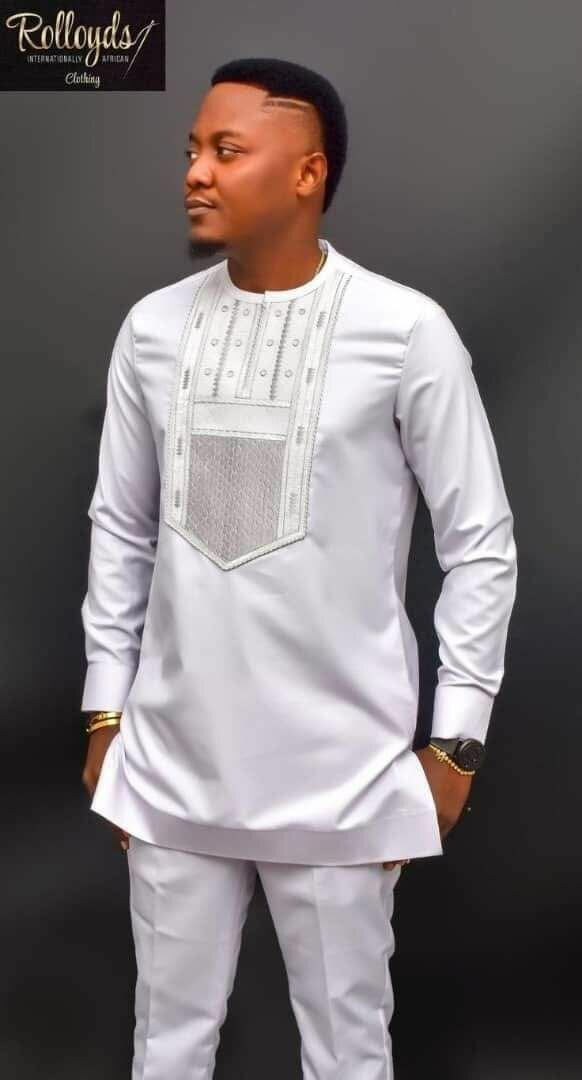 Tunique homme élégante jaune