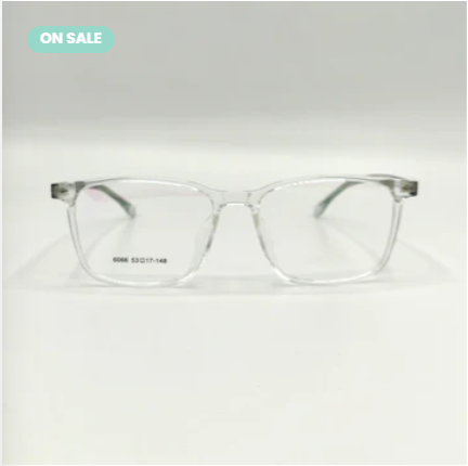 Justin Square Acetate Transparent Unisex Frame