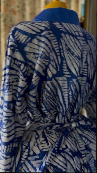 Kimono en soie coloré