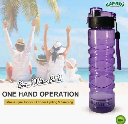 Safari Water Bottle Plastic Bravo 500ML And 800ML Drinking Water Bottle for School,Offices,Gym
