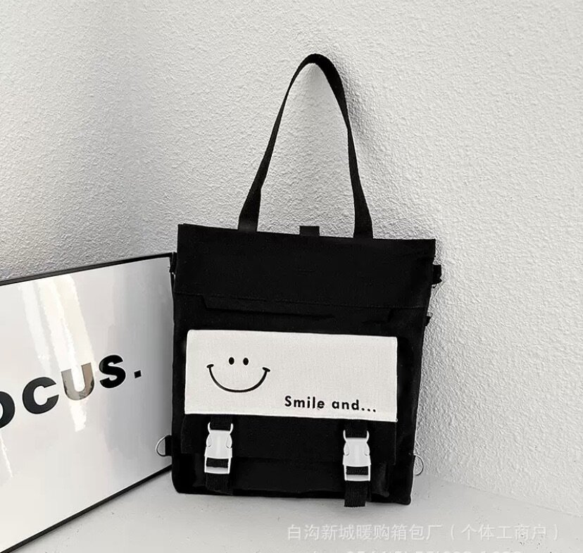 Tote bag (smiley face)