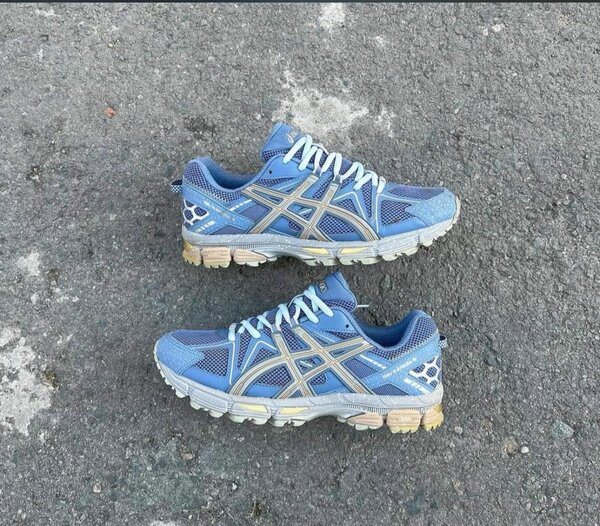 Baskets running confort bleu