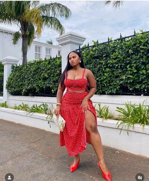 Women's top and skirt