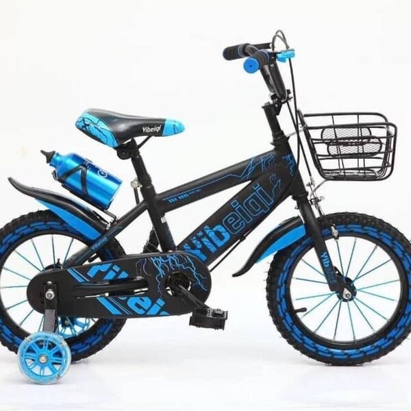 Vélo enfant Vibeigi noir et bleu