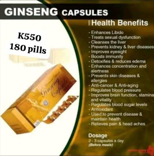 Ginseng capsules
