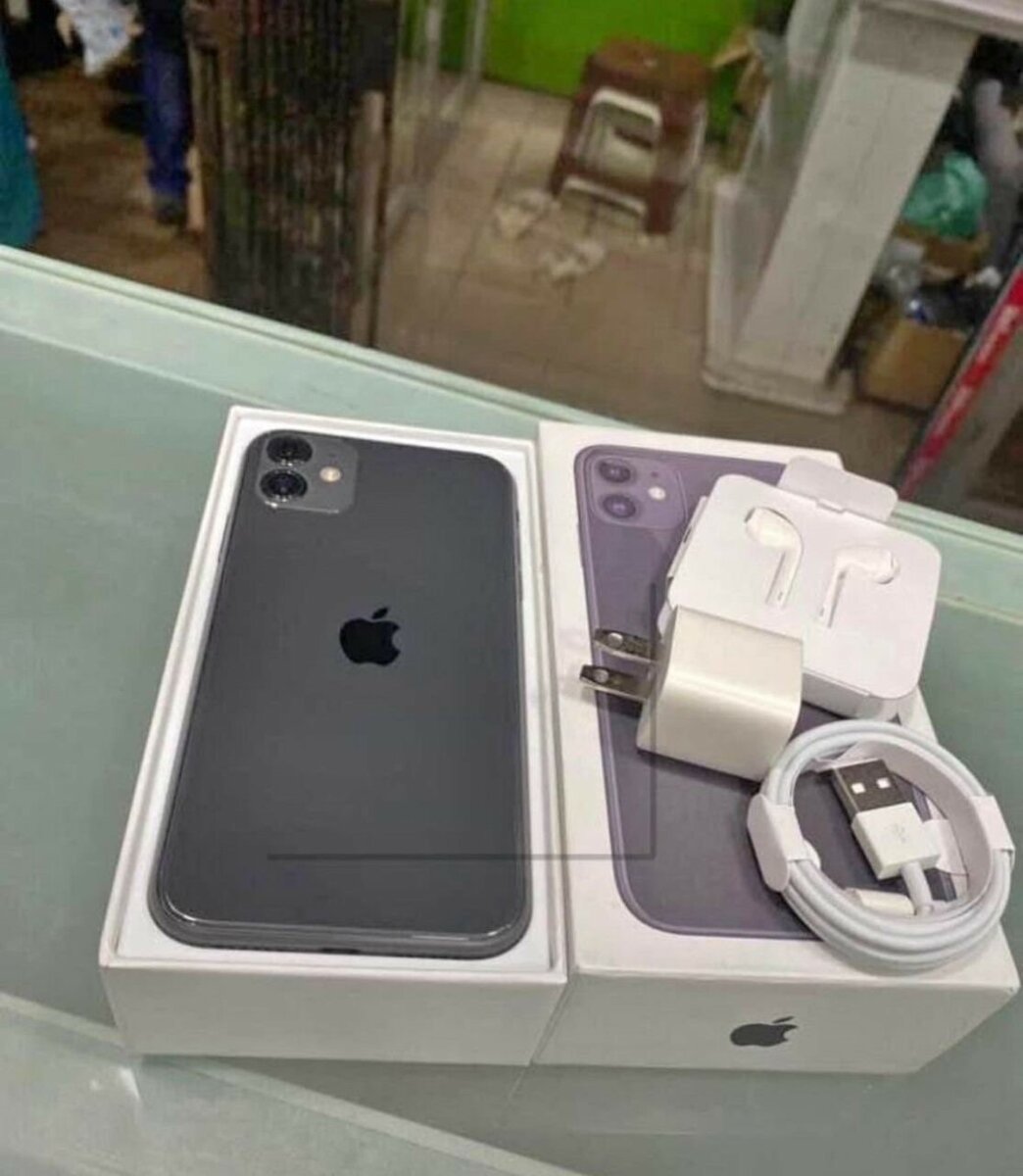 iPhone 11 avec accessoires complets