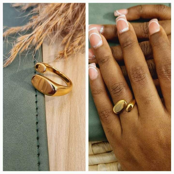 Bague plaqué en acier