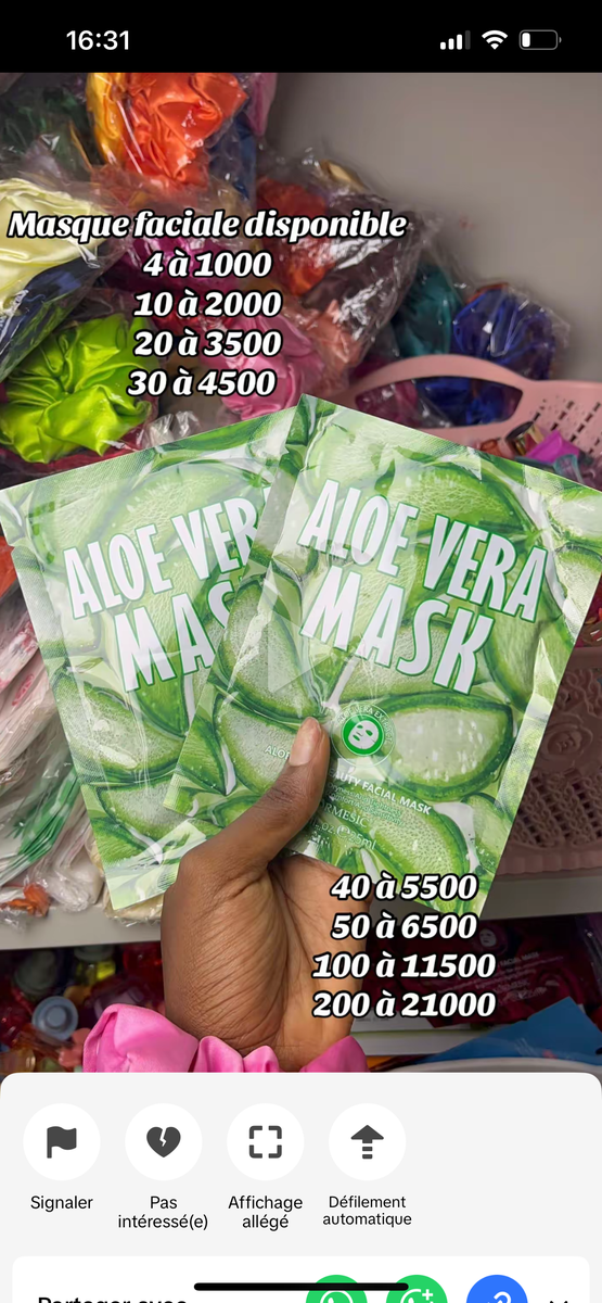 Masques Visage et Lèvres