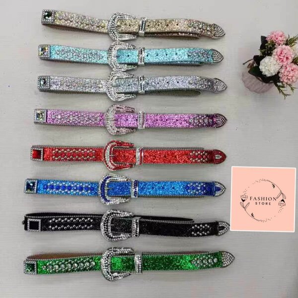 Ceintures à strass brillantes