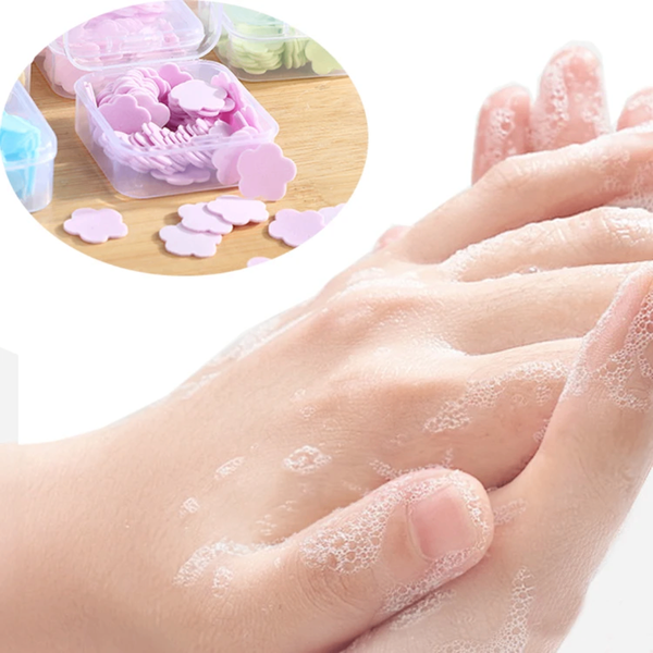 27 boîtes de pétales de savon