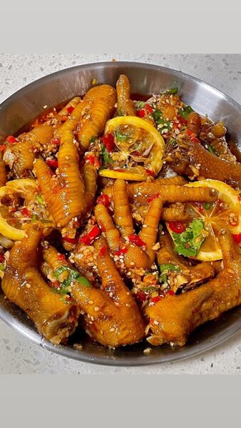 Patte de poulet sauté