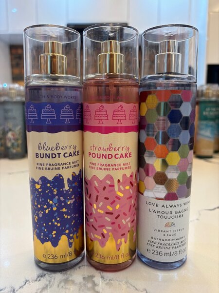 Bath and Bodyworks splashes