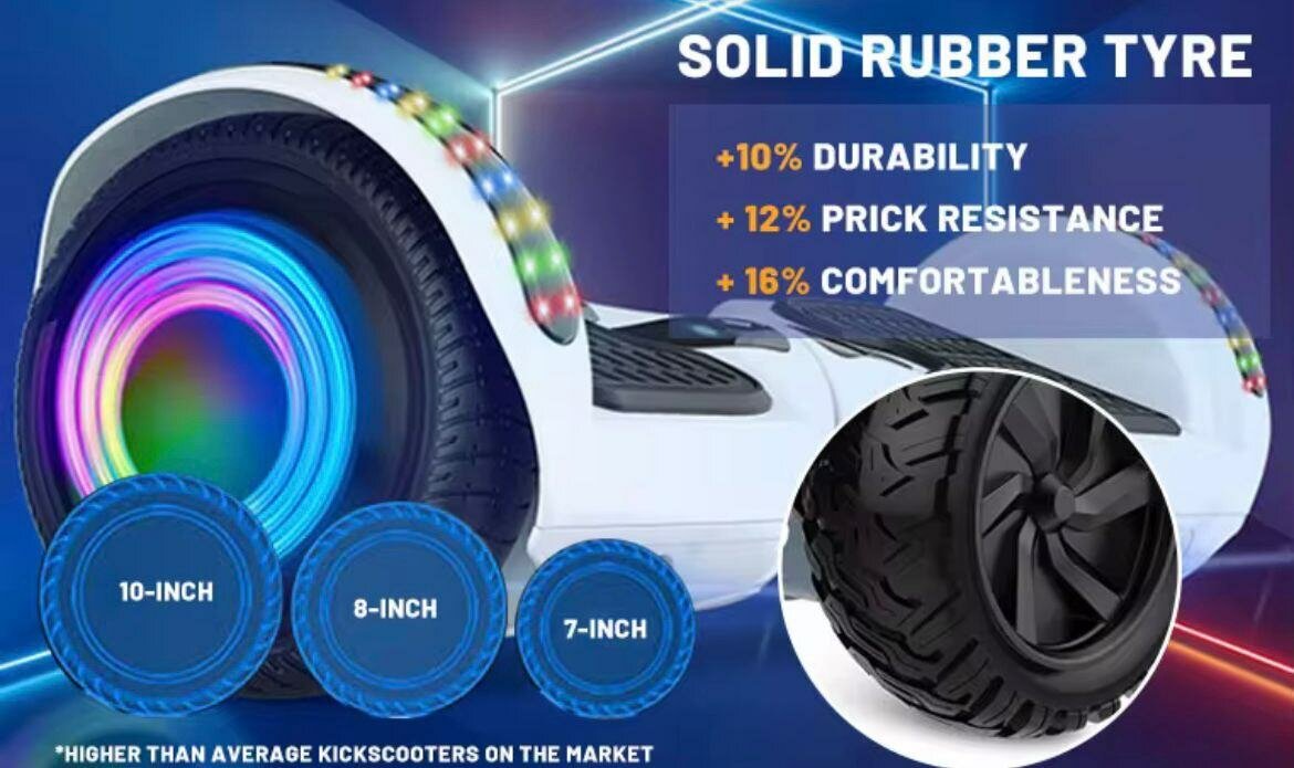 Hoverboard tout-terrain LED
