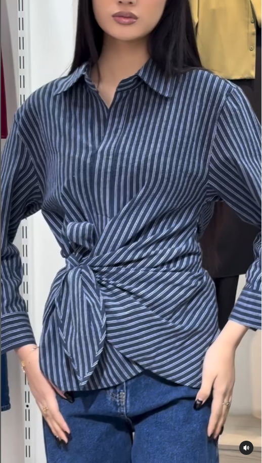 рубашка на завязках