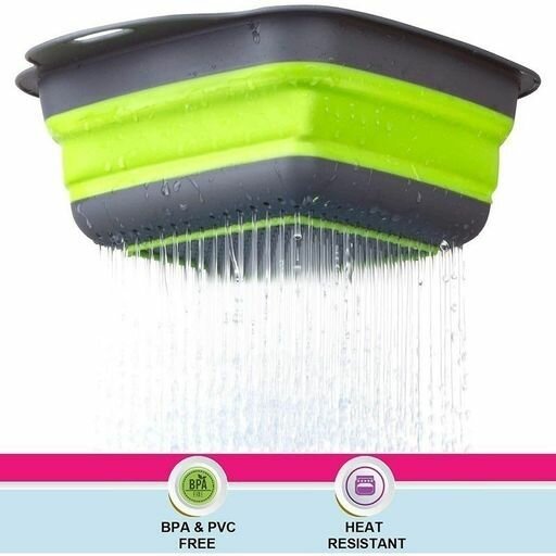 Silicone collapsible strainer