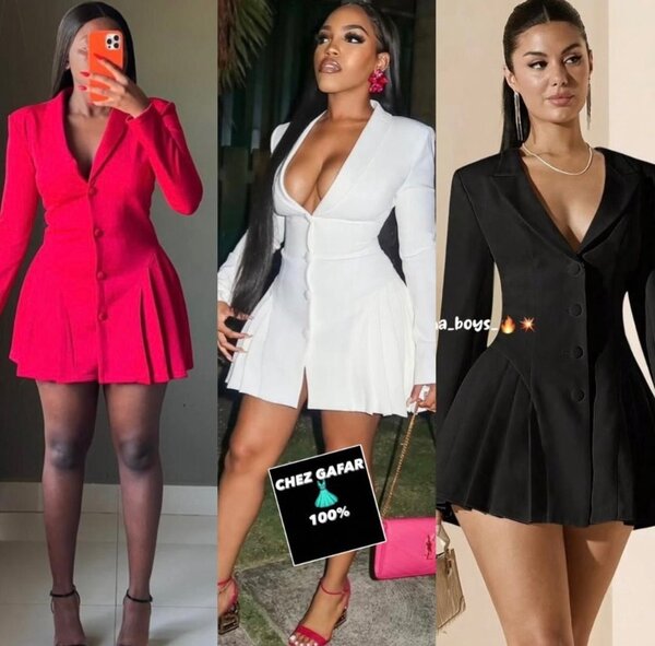 Robe Blazer Évasée Élégante