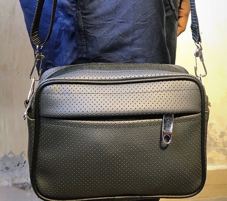 Sacoche bandoulière en cuir