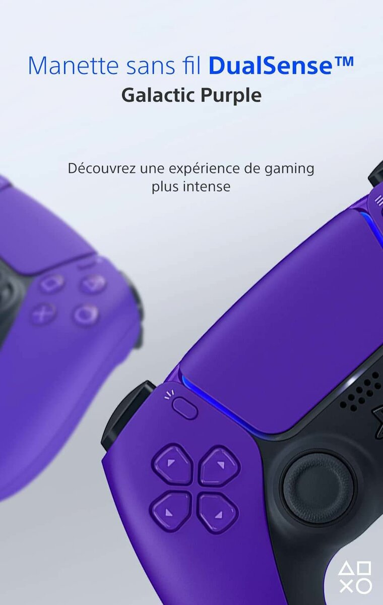 MANETTE PS5 COULEUR VIOLETTE