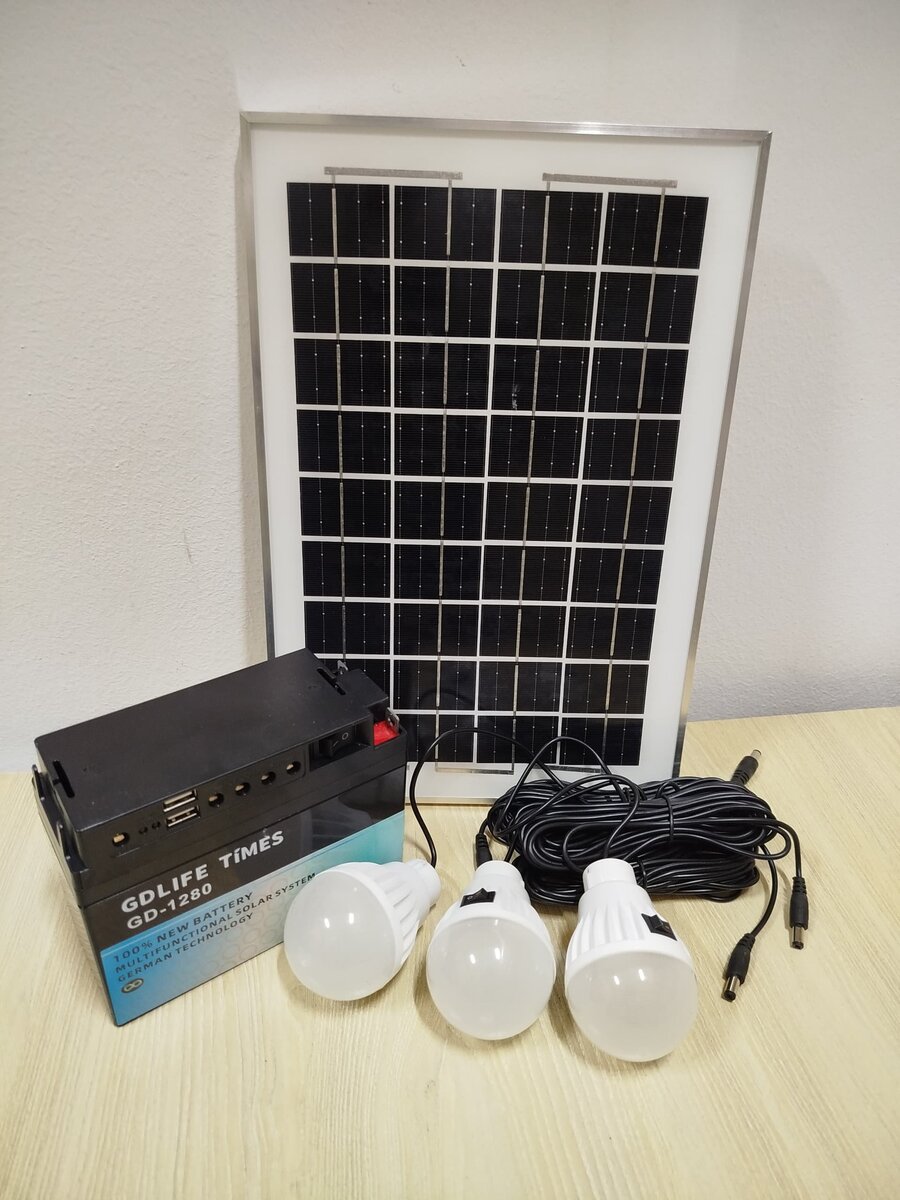 Kit Solaire Éclairage Portable