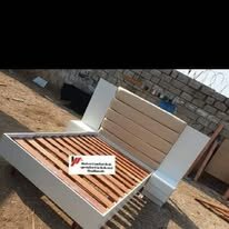 custom made bed with a high base