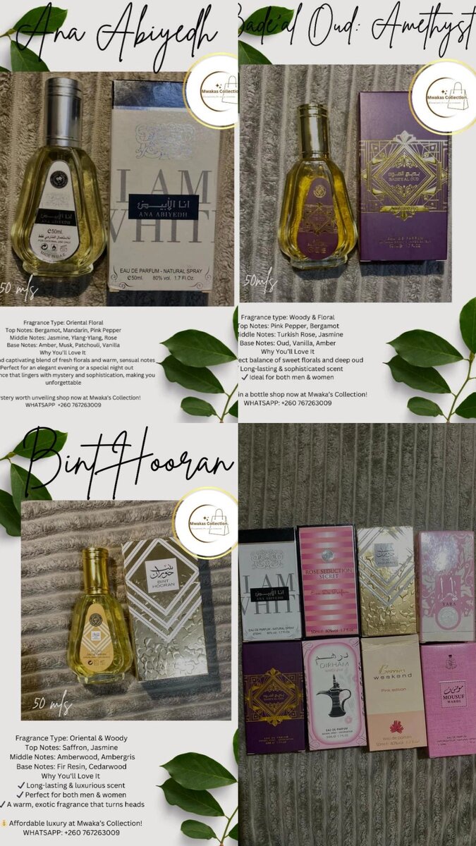 50ml Arabic perfumes.