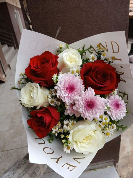 Bouquet romantique de roses