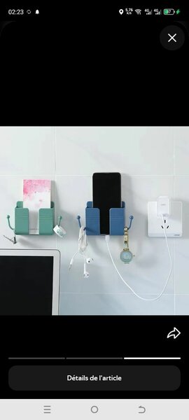 Support mural pour téléphone