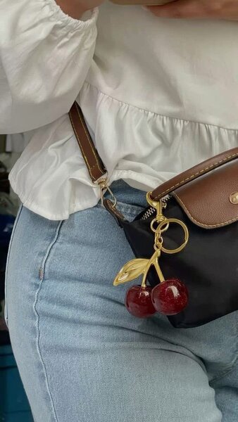 Porte-clés Cerises Élégant