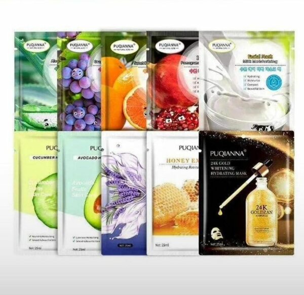 Masques Visage Hydratants Multi-Parfums