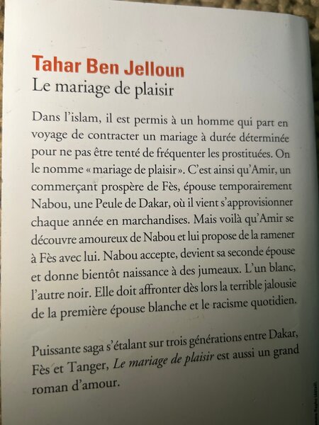 Le mariage de plaisir