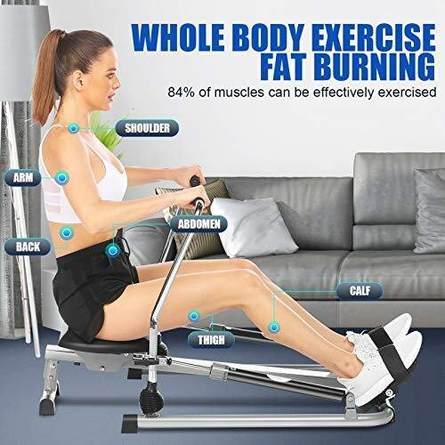 Rameur d'appartement pliable - 4 niveaux de résistance