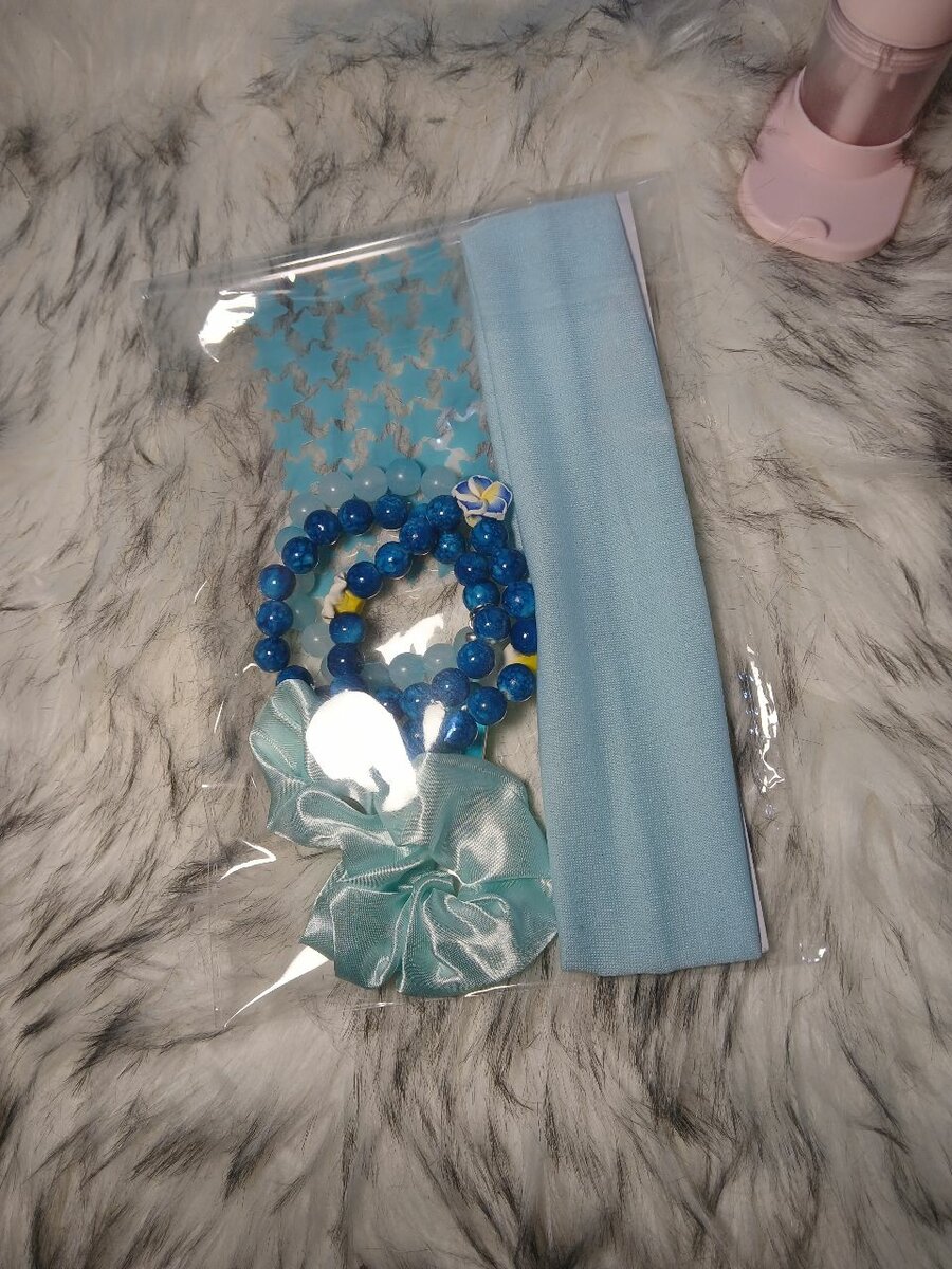 Set Accessoires Cheveux Bleu