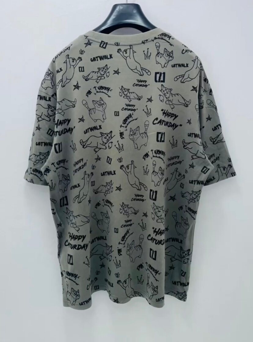 T-shirt amusant Chat Gris