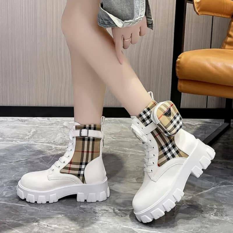 Bottines blanches tendance