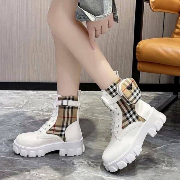 Bottines blanches tendance