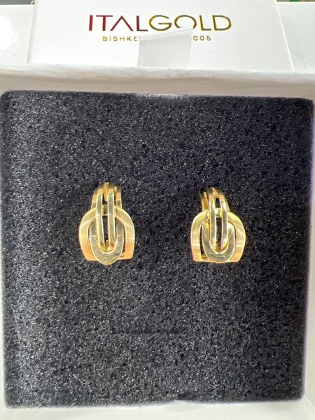 Серьги Италия 585