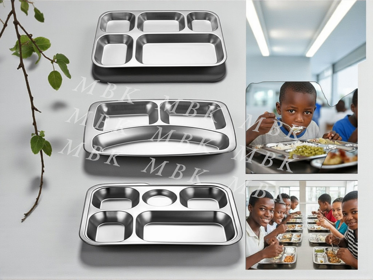 Plateau Repas Inox Compartimenté