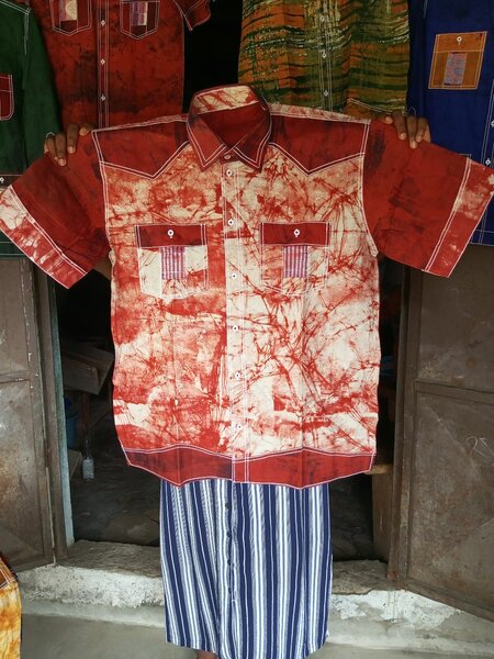 Chemise en coton tie-dye élégante