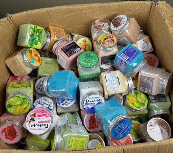 Lot d'exfoliants corporels