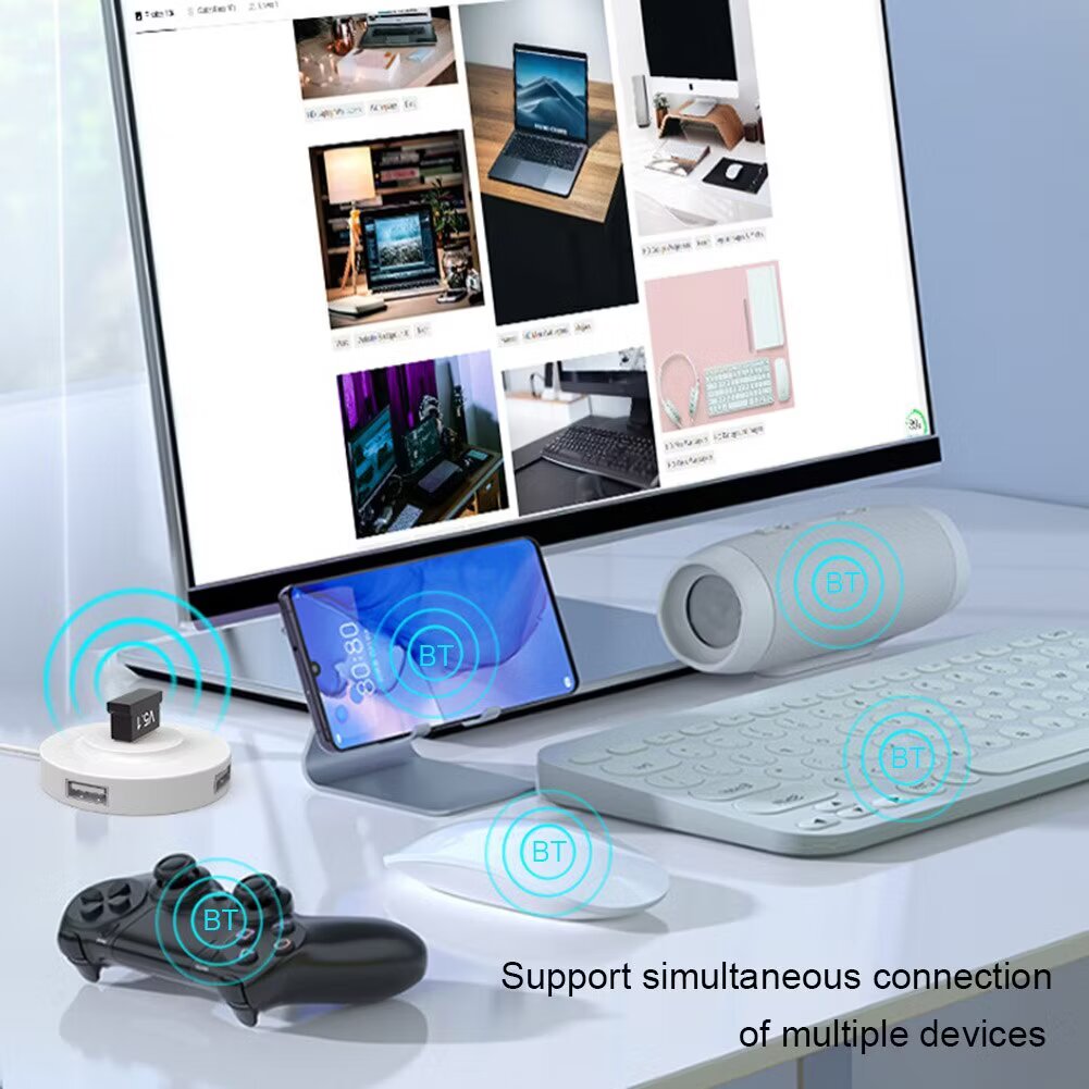 USB Bluetooth 5.1 Adapter - Wireless Transmitter & Receiver