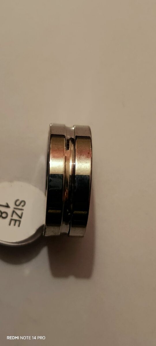 Anneaux élégants en acier inoxydable