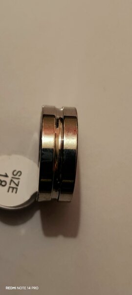 Anneaux élégants en acier inoxydable