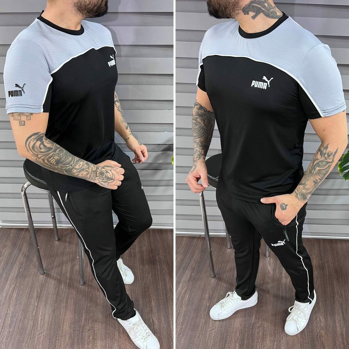 black puma t-shirt