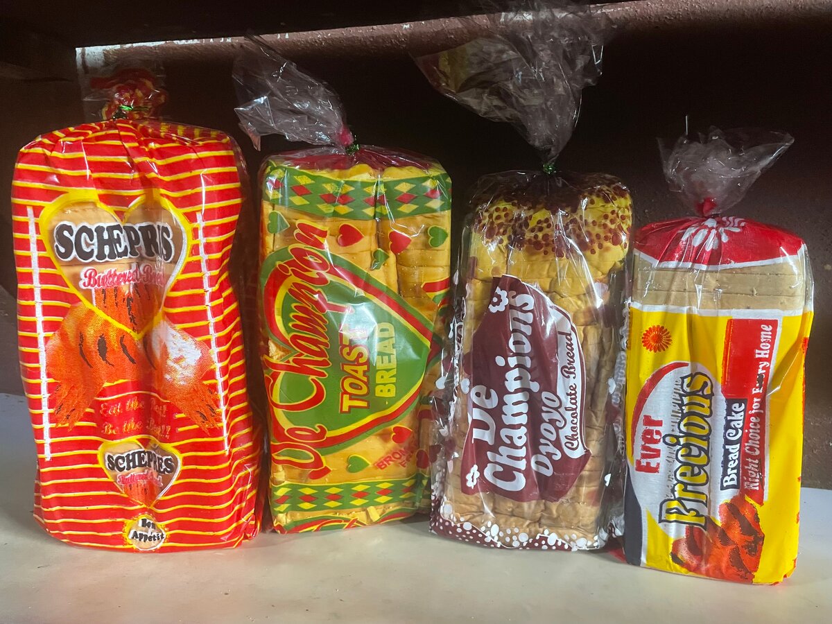 Assorted Packaged Bread Loaves