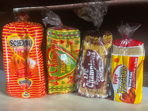 Assorted Packaged Bread Loaves