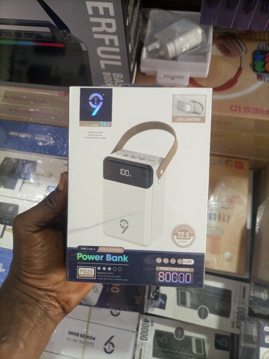 T9 Original Power bank 80,000mah