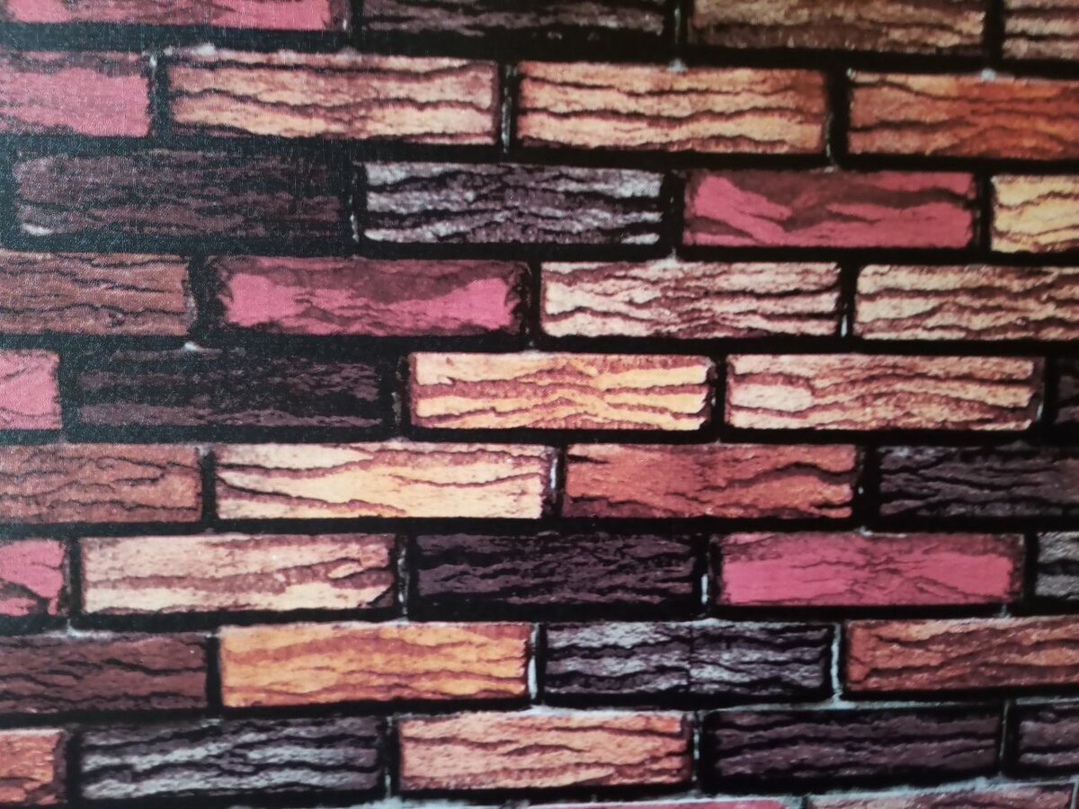 Papier peint imitation briques