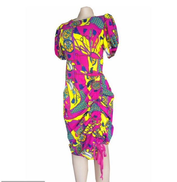 Ladies fashion straight dress - Multicolour